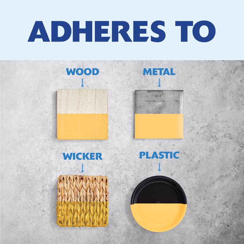 Rust-Oleum Painter's Touch 2X Ultra Cover Satin Summer Squash Paint+Primer Spray Paint 12 oz