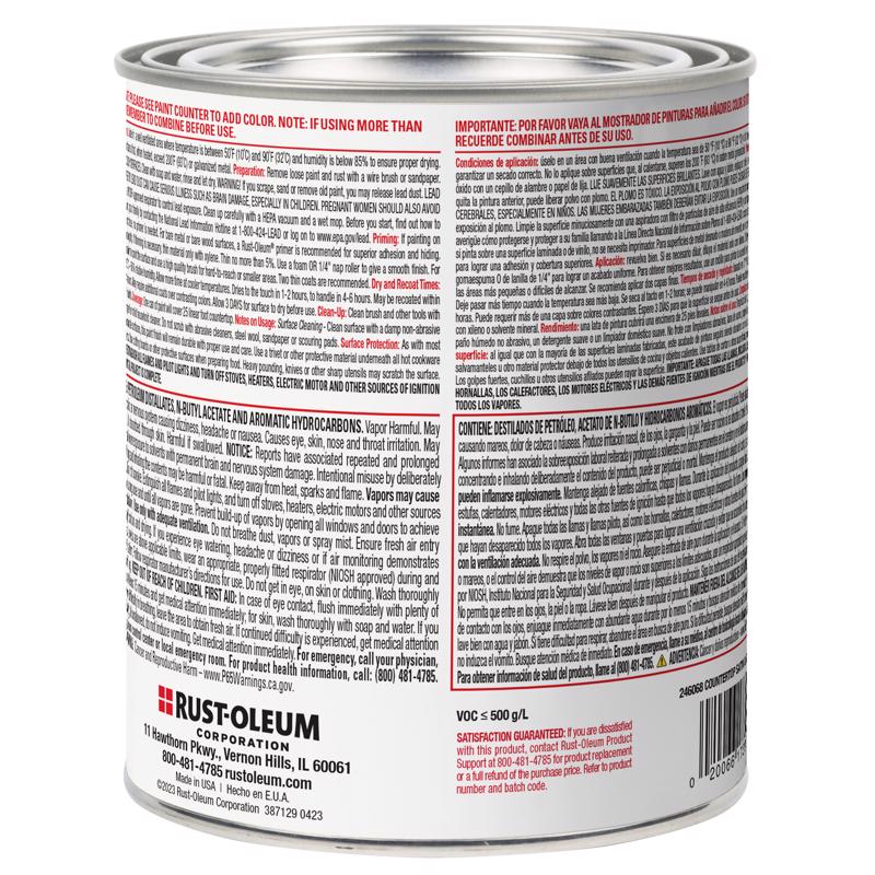 Rust-Oleum 246068 Countertop Paint, Liquid, Solvent-Like, 824 mL, Pack of 2