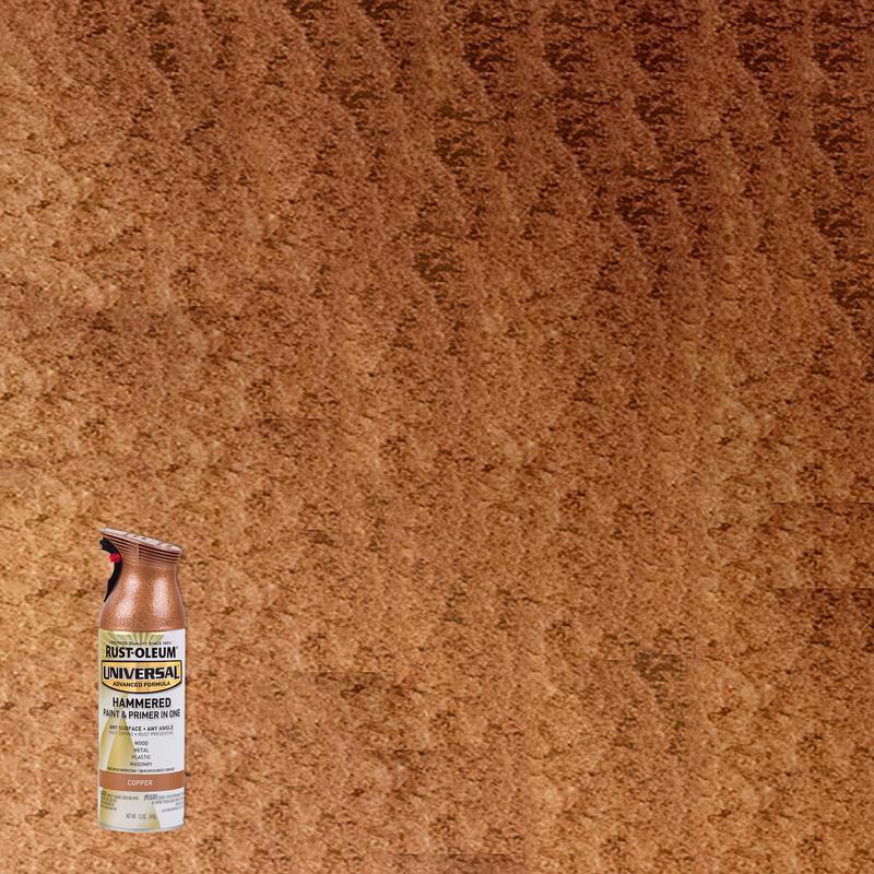 Rust-Oleum Universal Hammered Copper Spray Paint 12 oz, Pack of 6