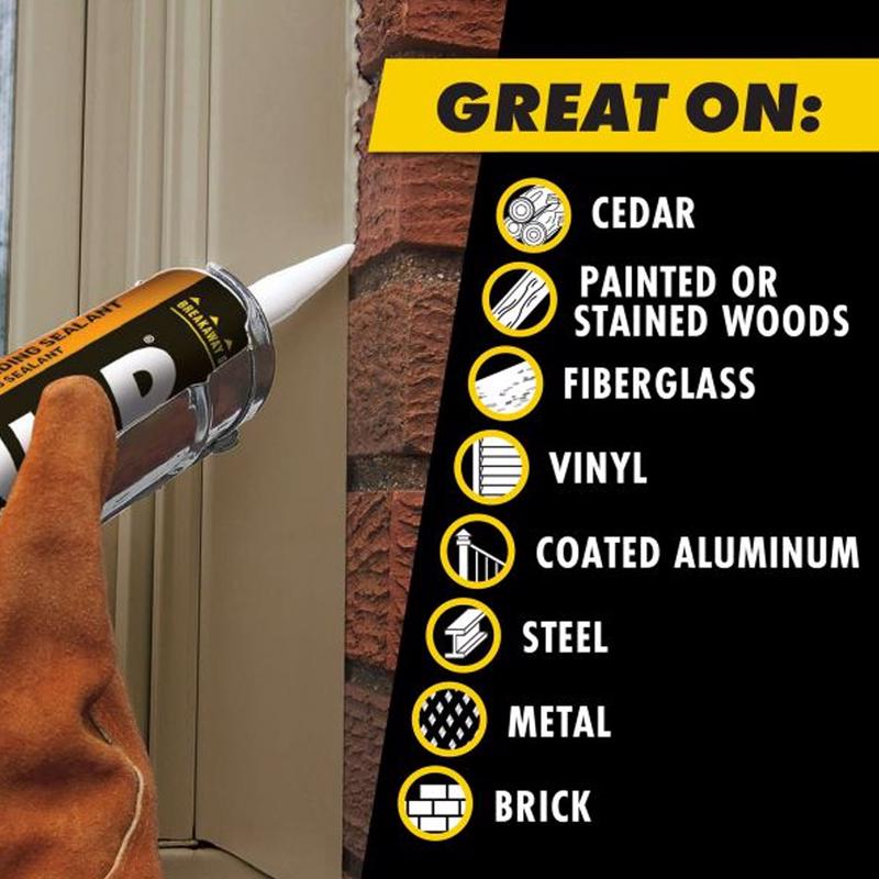 OSI QUAD Matte Clear Elastomeric Sealant 10 oz, Pack of 12