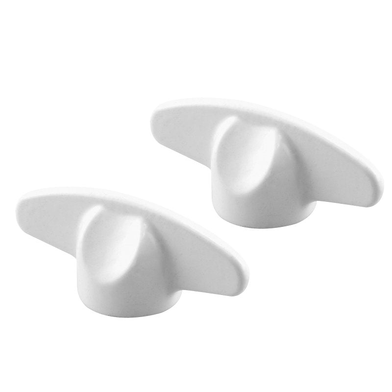 Prime-Line H 4097 Tee Handle, White, Zinc, Painted, 2/PK