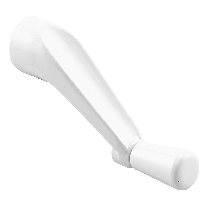 Prime-Line H 4106 Crank Handle, 3-1/8 in Projection, White, Zinc, Painted