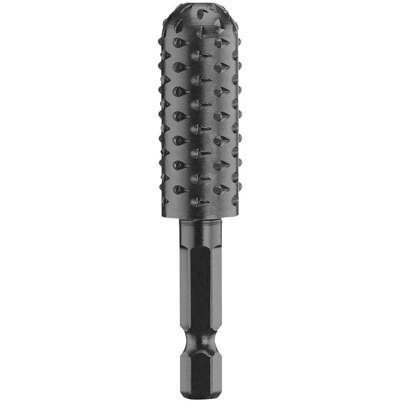 DEWALT DWA4970 Cylinder Rotary Rasp, 1/2 in Dia Cutting, 1/4 in Dia Shank, Steel
