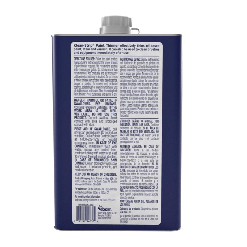 Klean Strip Mineral Spirits Paint Thinner 1 qt, Pack of 6