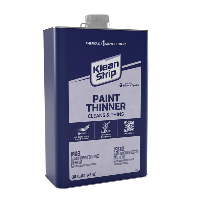 Klean Strip Mineral Spirits Paint Thinner 1 qt, Pack of 6