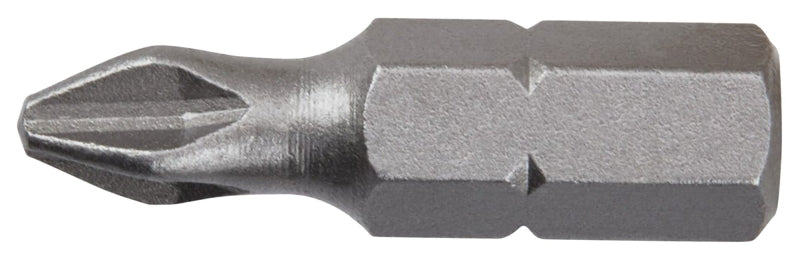 Irwin IWAF21PH1B25 Insert Bit, #1 Drive, Phillips Drive, 1/4 in Shank, Hex Shank, 1 in L, S2 Steel