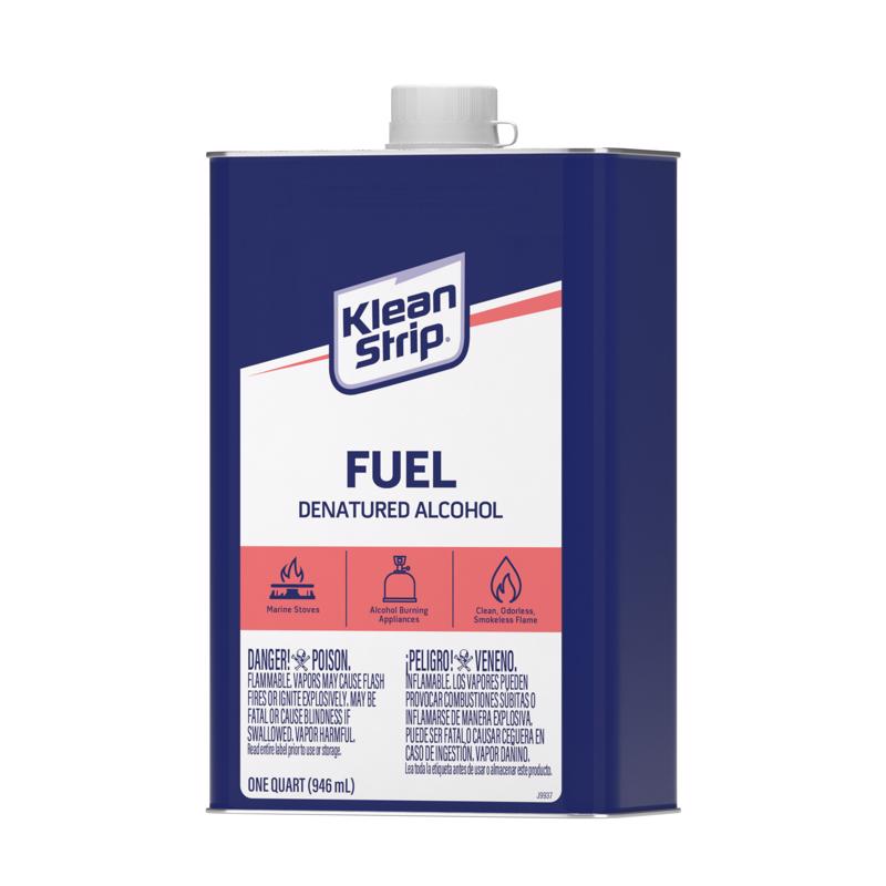Klean Strip Denatured Alcohol Clean Burning Fuel 1 qt, Pack of 6