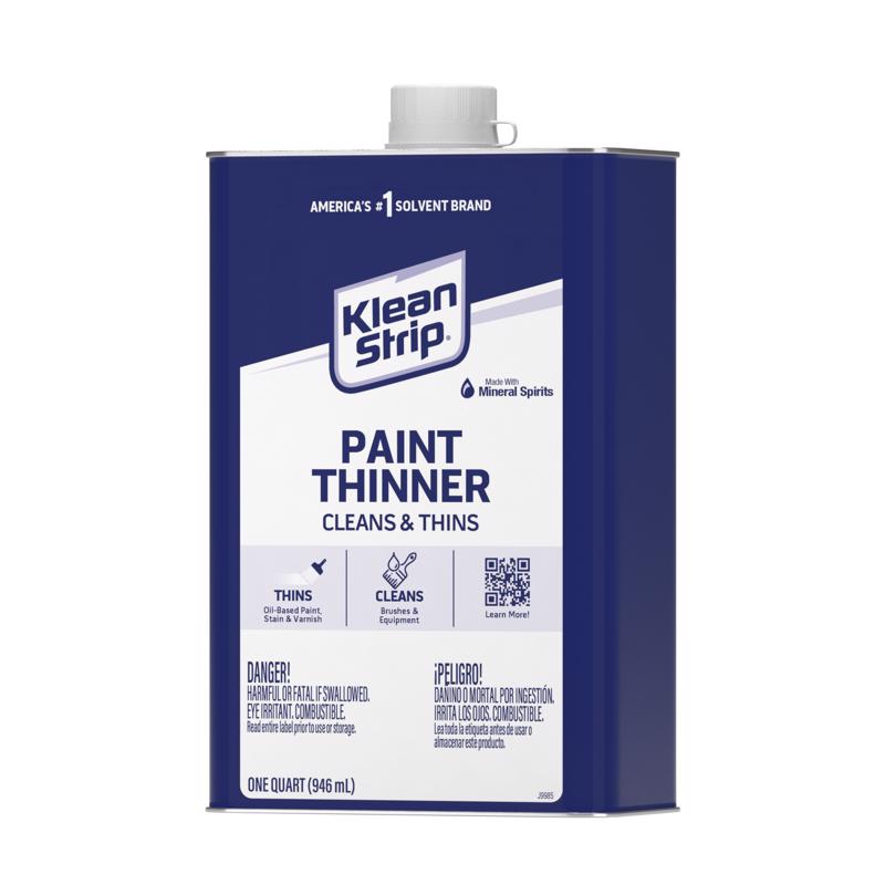 Klean Strip Mineral Spirits Paint Thinner 1 qt, Pack of 6