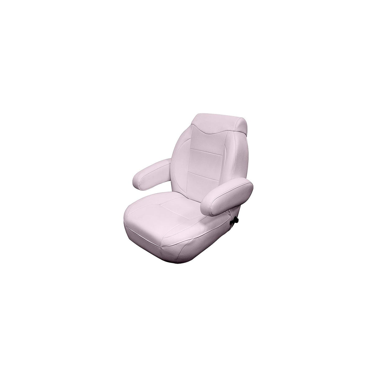 Wise 3126990 High Back Pontoon Helm Seat w/Flip Up Arm Rests, Platinum