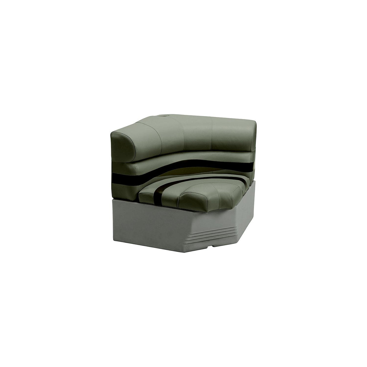 Wise BM11461749 Premier Pontoon 32 Radius Corner Section w/Base, Mocha Java/ Mushroom/Cafe