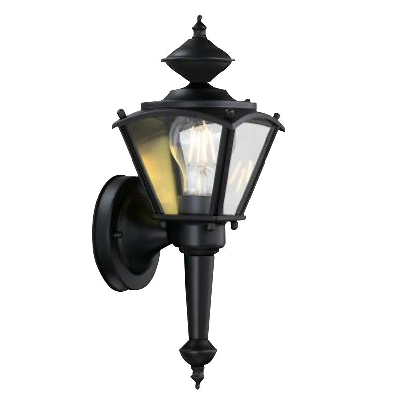 Westinghouse 6698300 Outdoor Wall Lantern, Steel, Black, Matte