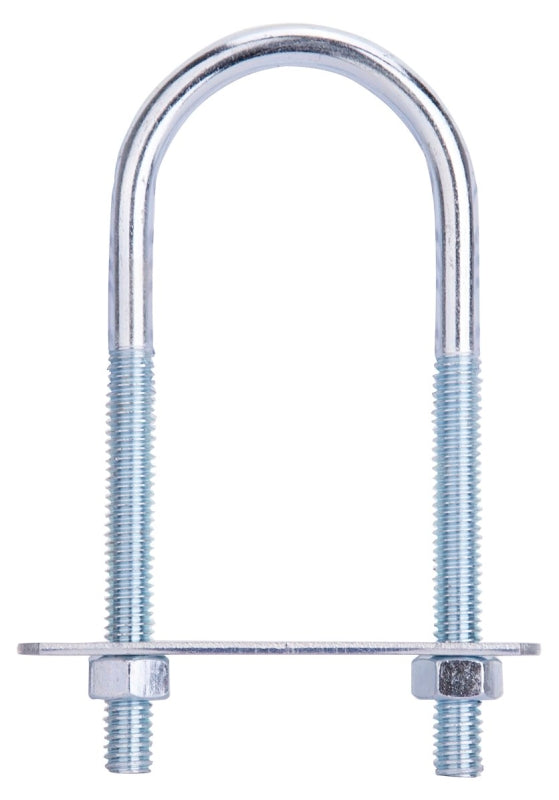 ProSource LR365 U-Bolt, 5/16 in Thread, 2-1/2 in L Thread, Steel, Zinc, Pack of 10