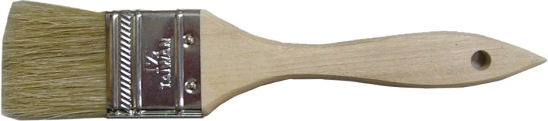 ProSource 150015 Chip Pain Wt Brush, Plain W-Grip Handle, 1-1/2in W, White Chin Wese Bristle