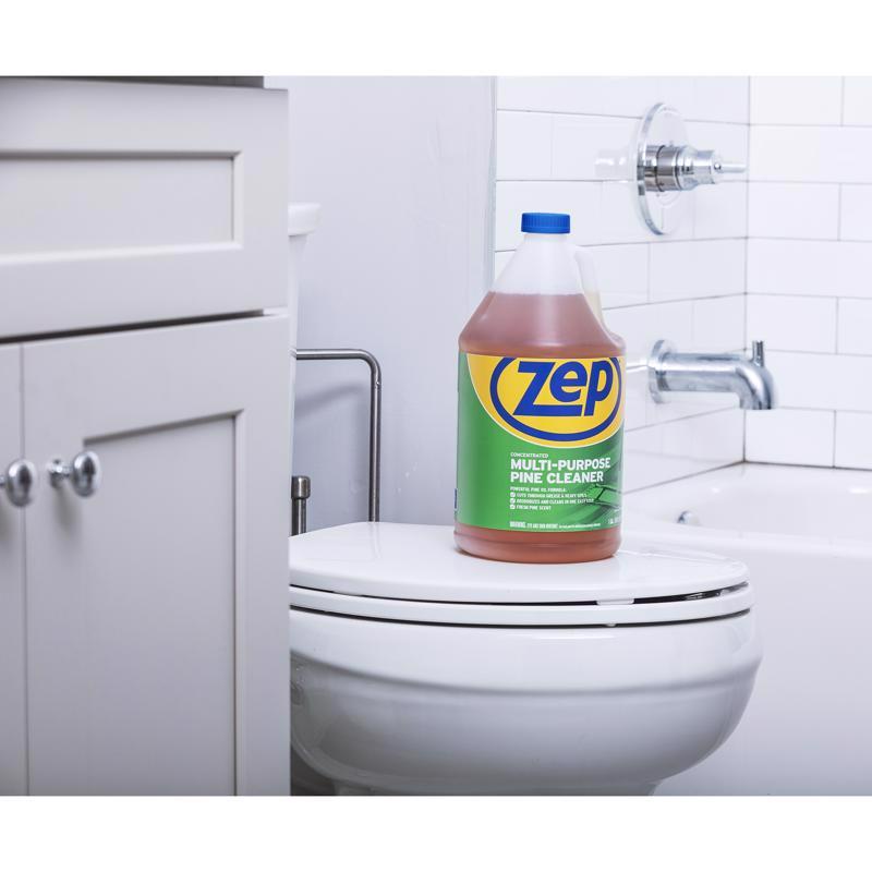Zep Commercial Pine Scent Concentrated Multi-Surface Cleaner Liquid 128 oz, Pack of 4