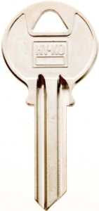 Hy-Ko 21250Y1 Key Blank, Nickel, For: Yale Cabinet, House Locks and Padlocks, Y1 Key Number, Brass, Pack of 250