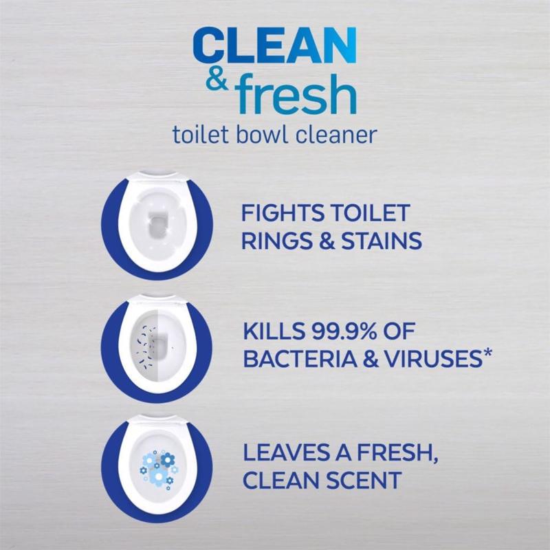 Lysol Cling Gel Country Scent Toilet Bowl Cleaner 24 oz Gel, Pack of 9