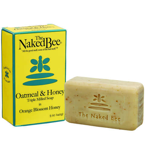 The Naked Bee Oatmeal and Honey Orange Blossom Honey Scent Triple Milled Soap 5 oz