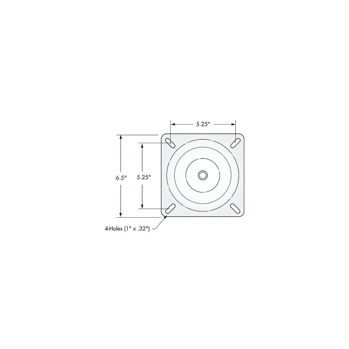Attwood 1002S Lock'N-Pin 3/4″ Pin Seat Mount Black E-Coated w/o Spring