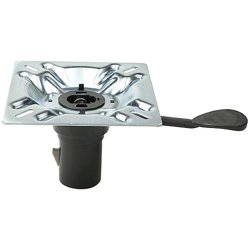 SwivlEze 238 Series Seat Mount, Forward Handle, 3° Angle, Plated Steel, Bulk