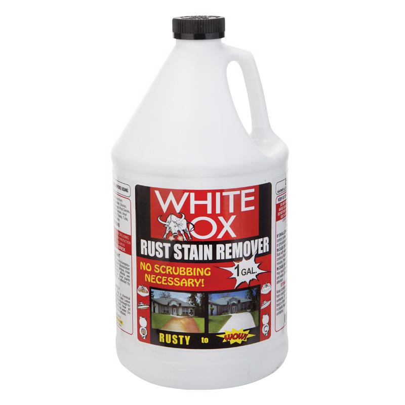 White Ox No Scent Rust Stain Remover 1 gal Liquid, Pack of 4
