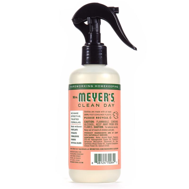 Mrs. Meyer's Clean Day Geranium Scent Air Freshener 8 oz Liquid, Pack of 6