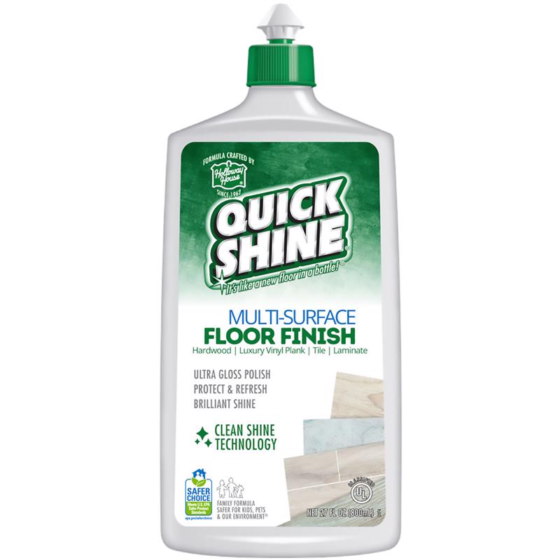Quick Shine Gloss Floor Finish Liquid 27 oz, Pack of 6