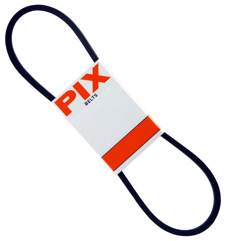 PIX A73/4L750 V-Belt, 1/2 in W, 5/16 in Thick, Black