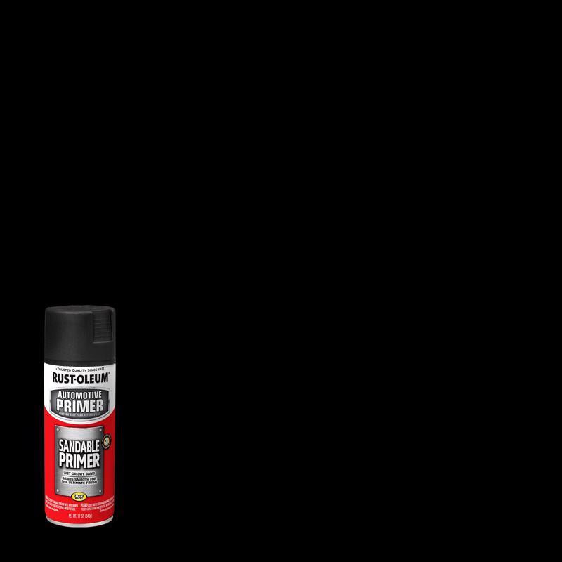 Rust-Oleum Automotive Flat Black Automotive Sandable Primer Spray 12 oz