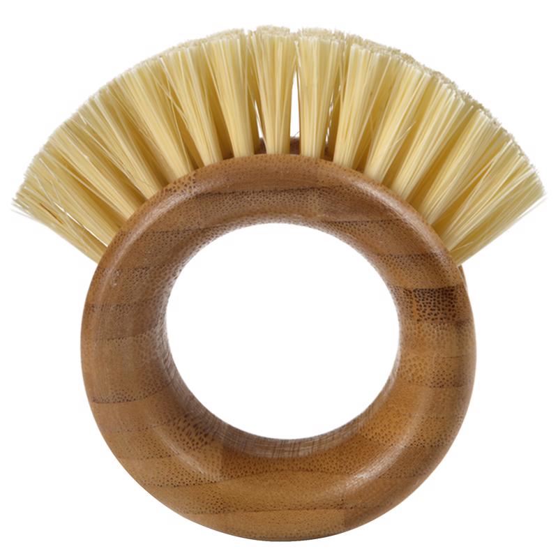 Full Circle The Ring 2.7 in. W Medium Bristle 2.7 in. Bamboo Handle Vegetable Brush