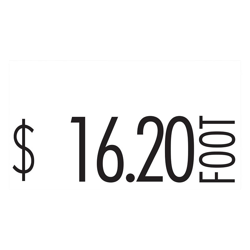 Monarch 1131W2 Pricing Label, 7/16 in L, 3/4 in W