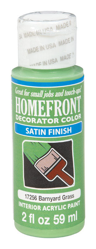 Homefront Satin Barnyard Grass Hobby Paint 2 oz, Pack of 3