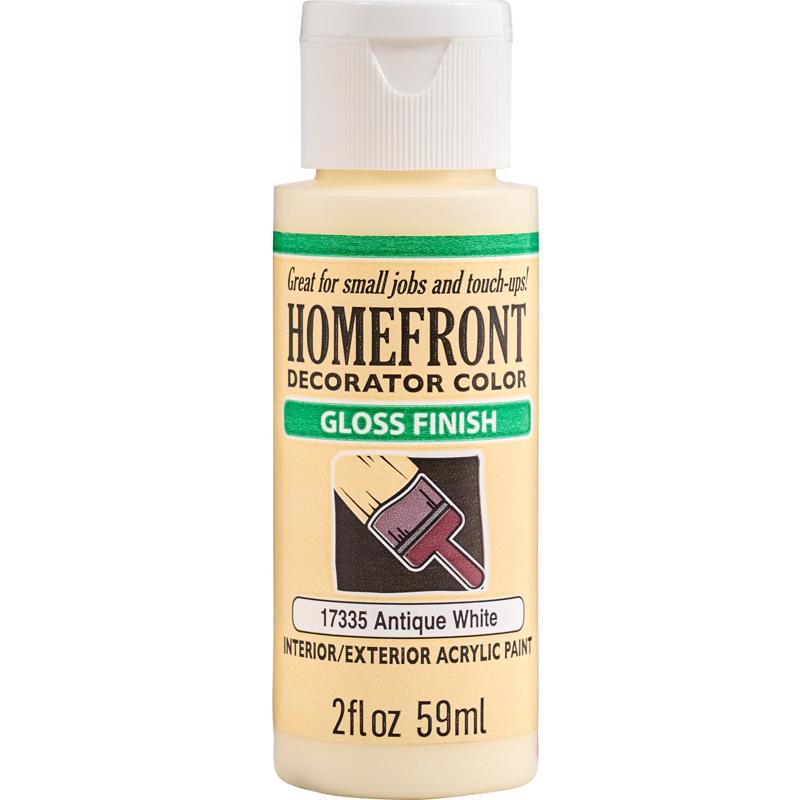 Homefront Gloss Antique White Hobby Paint 2 oz, Pack of 3