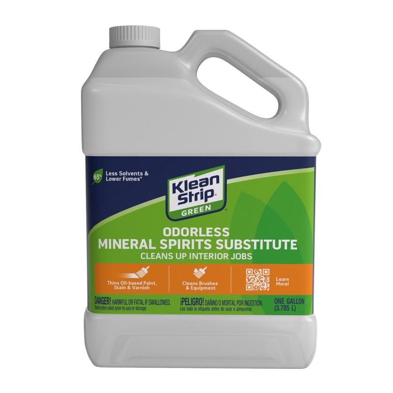 Klean Strip Green Mineral Spirits Oil-Based Thinner 1 gal, Pack of 4