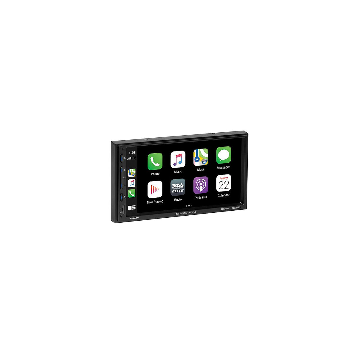 Boss Audio BE7ACP Mech-Less Bluetooth/USB/MP3/WAV/AVI/FM/AM Player w/7″ Touchscreen