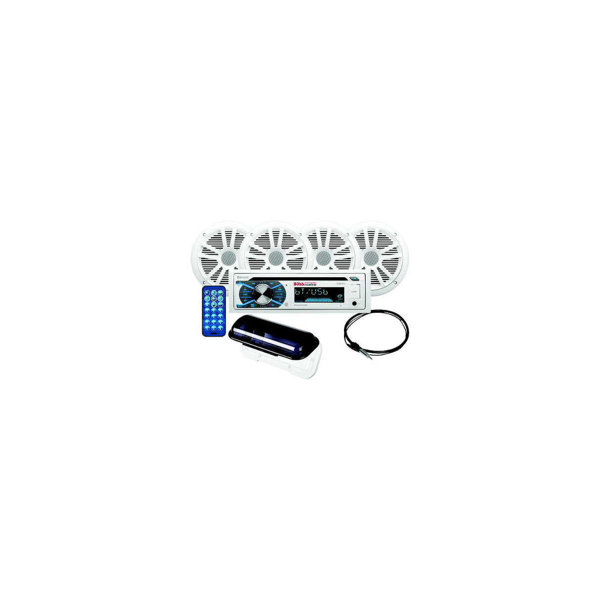 Boss MCK508WB64S CD/USB/SD, MP3, WMA, FM/AM Player/Bluetooth w/2 Pr. 6.5″ Speakers
