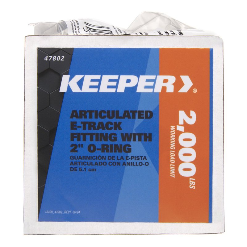 Keeper 47802 E-Track Fitting, Articulated, Steel