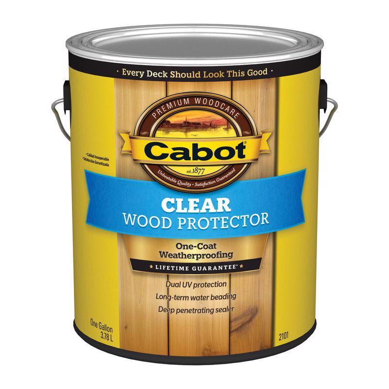 Cabot Clear Wood Protector Transparent Clear Wood Protector 1 gal, Pack of 4