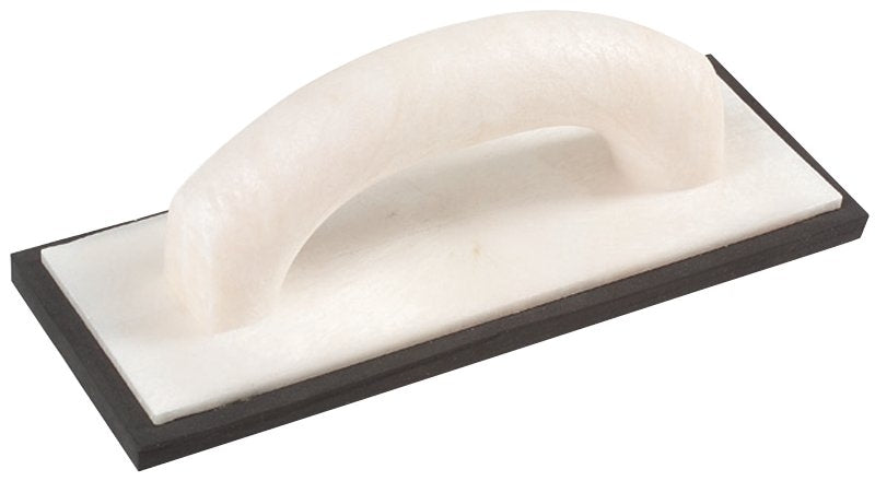 M-D 49118 Tile Tool Float, 9-7/8 in L, 3-1/4 in W, Ergonomic Handle, Foam, Black/White