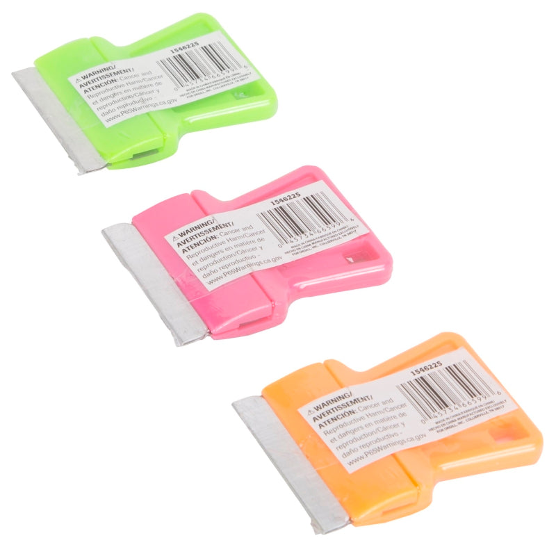 Vulcan M82730L Scraper, 1-1/2 in W Blade, Razor Blade, Steel Blade, Plastic Handle, 2 in OAL, Pack of 70