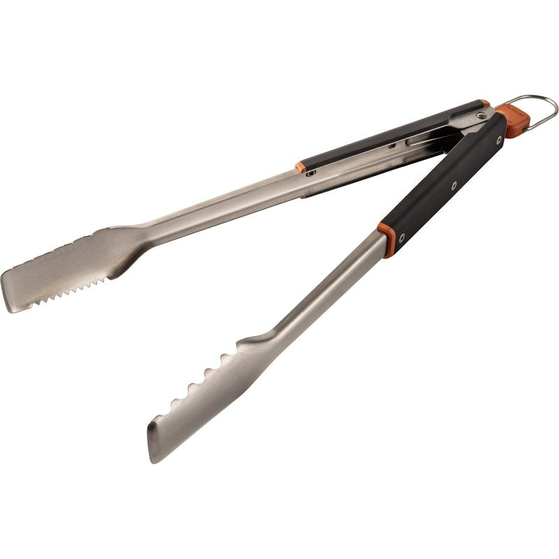 Traeger BAC790 Tongs, Stainless Steel Blade, Teak Wood Handle, 16.54 in OAL