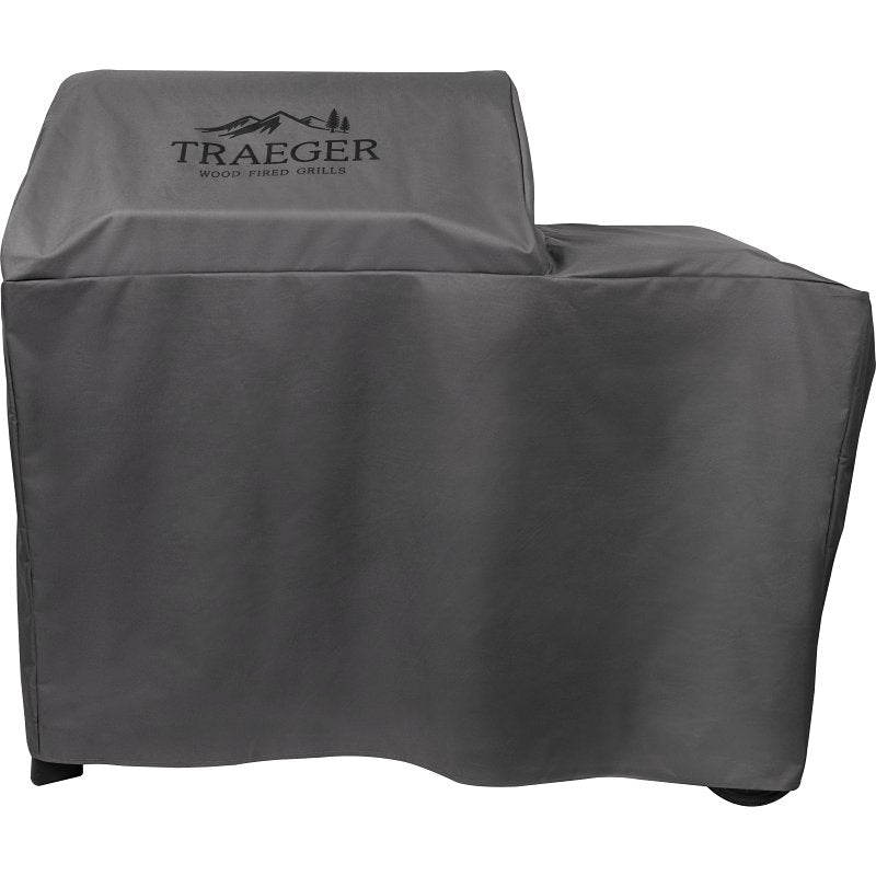 Traeger BAC759 Full-Length Grill Cover, 23 in W, 55 in D, 46 in H, Polyester, Gray