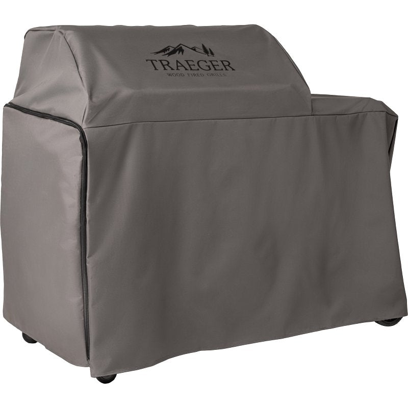 Traeger BAC775 Full-Length Grill Cover, 23 in W, 70 in D, 46 in H, Polyester, Gray