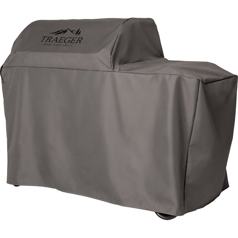 Traeger BAC775 Full-Length Grill Cover, 23 in W, 70 in D, 46 in H, Polyester, Gray