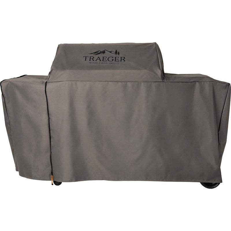 Traeger BAC775 Full-Length Grill Cover, 23 in W, 70 in D, 46 in H, Polyester, Gray