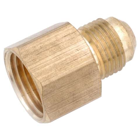 Anderson Metals 1/2 in. Flare Adapter in. X 1/2 in. D FIP Brass Coupling, Pack of 5