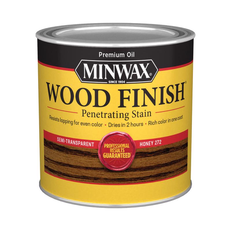 Minwax Wood Finish Semi-Transparent Honey Oil-Based Penetrating Wood Finish 1/2 pt