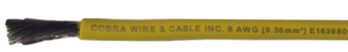 Cobra Wire A2002T-04V-25 Tinned Copper Battery Cable, 2 AWG, 25', Yellow