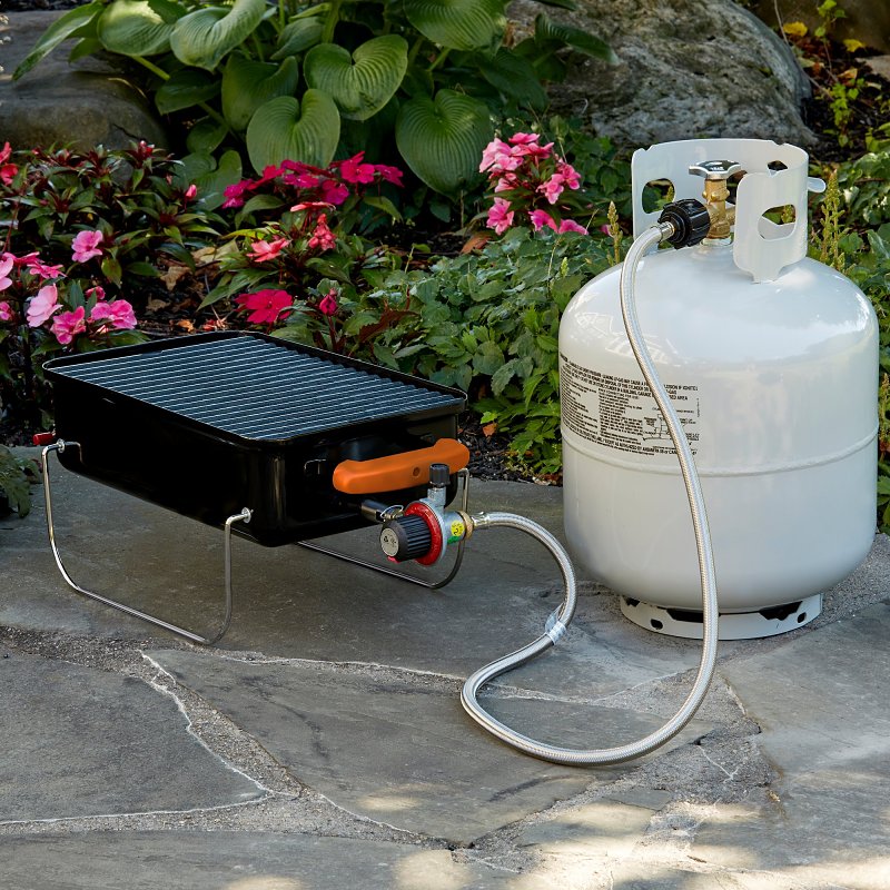 Mr. BAR-B-Q 03038Y Hose and Adapter, Stainless Steel