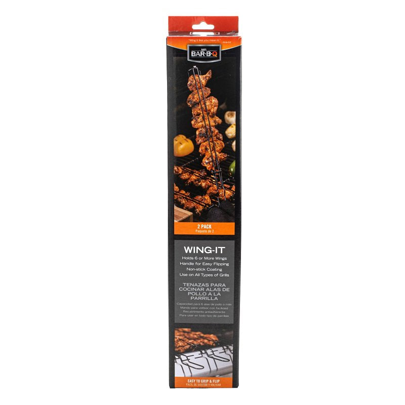 Mr. BAR-B-Q 06153Y The Wing-It Grill Rack