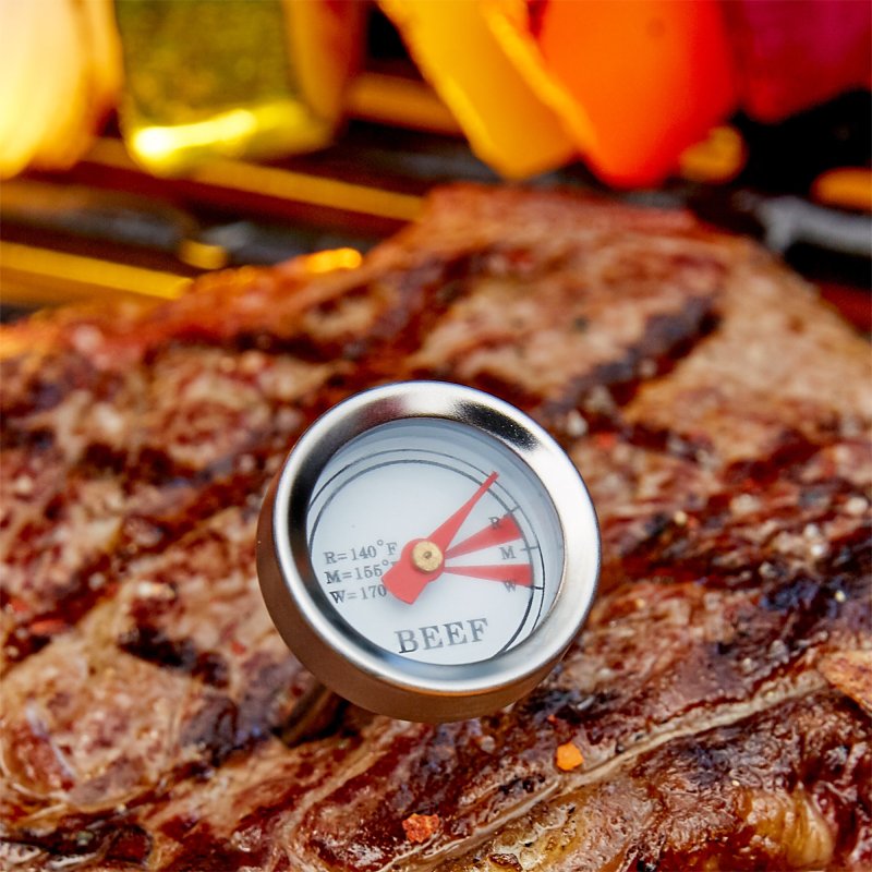 Mr. BAR-B-Q 40146Y Meat Grilling Thermometer, 2/PK